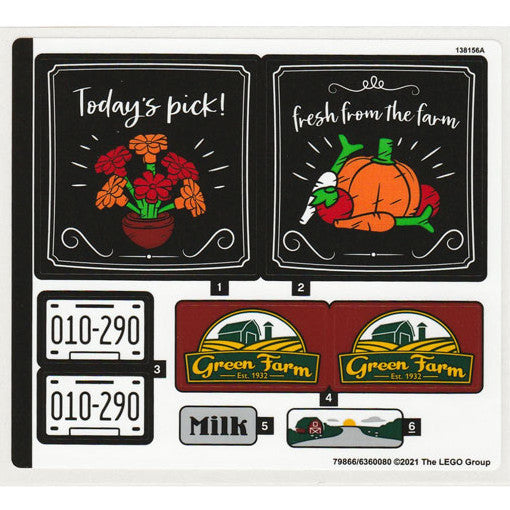 Part 10290stk01 - Sticker Sheet for Set 10290, Sheet 1 - (79866/6360080)