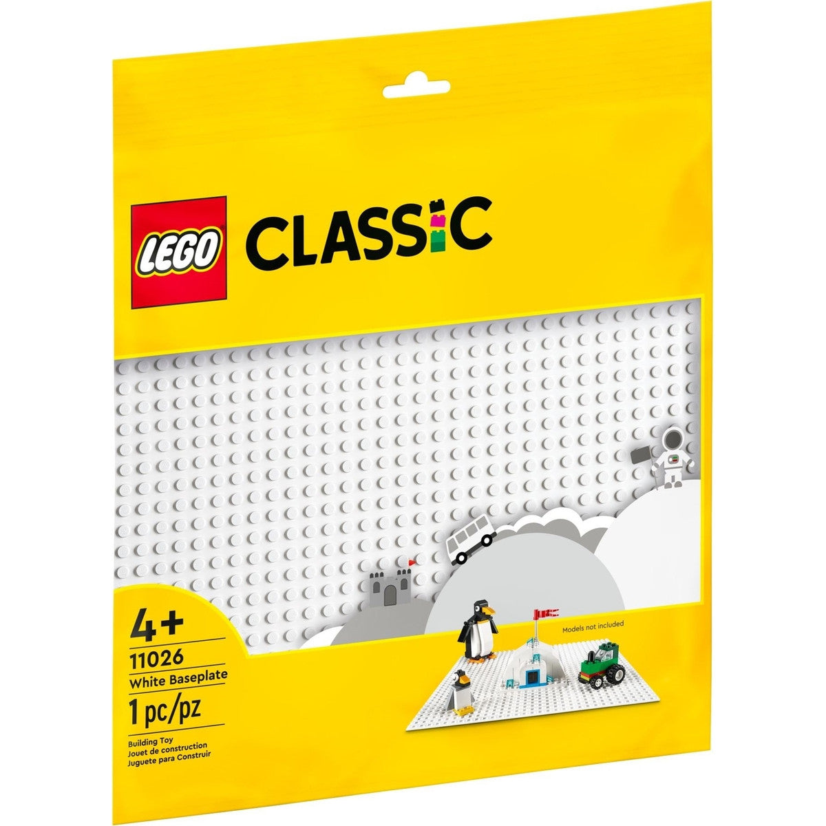 LEGO® Classic White Baseplate 11026 Building Kit for Kids (1 Piece)