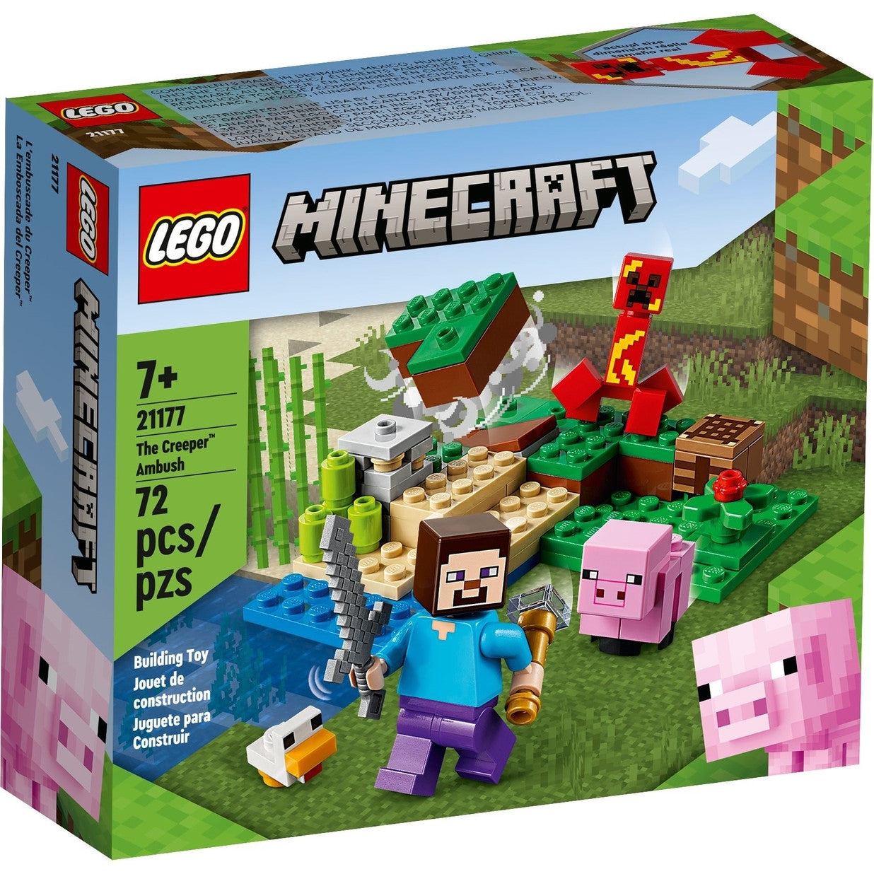 LEGO® Minecraft® The Creeper™ Ambush 21177 Building Kit (72 Pieces)