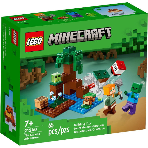 LEGO® Minecraft® The Swamp Adventure 21240 Building Toy Set (65 Pieces)
