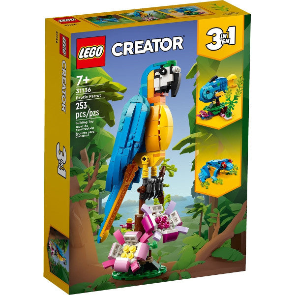 LEGO® Creator Exotic Parrot 31136 Building Toy Set (253 Pieces)