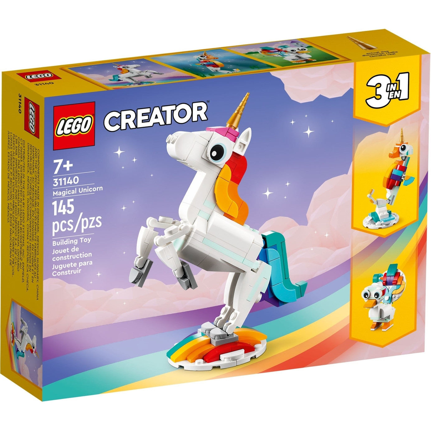 LEGO® Creator Magical Unicorn 31140 Building Toy Set (145 Pieces)