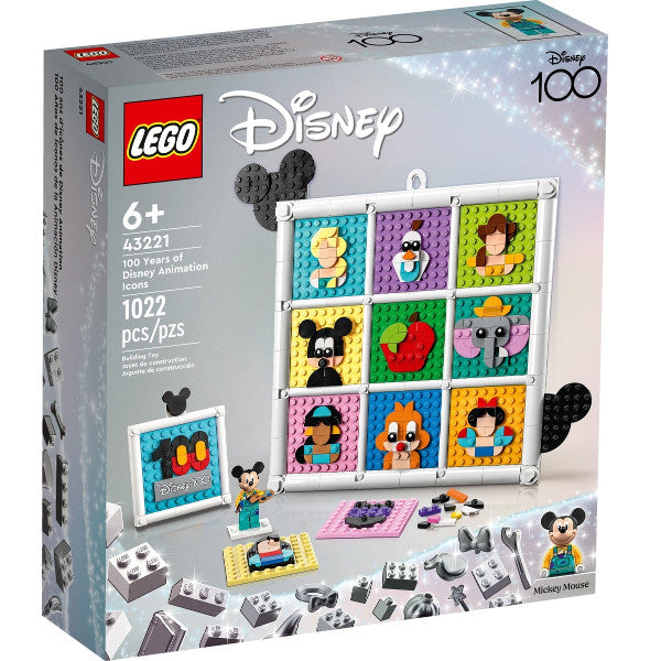LEGO® ǀ Disney 100 Years of Disney Animation Icons 43221 Building Toy Set (1,022 Pcs)