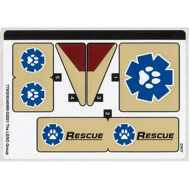 Part 60302stk01 - Sticker Sheet for Set 60302 - (77932/6340589)