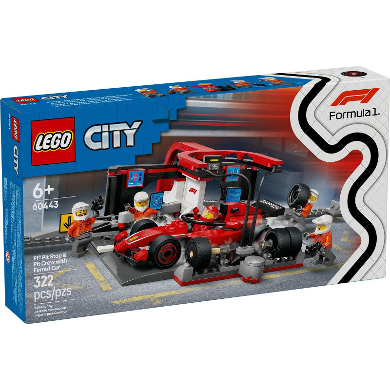 Set 60443 - F1 Pit Stop & Pit Crew with Ferrari Car