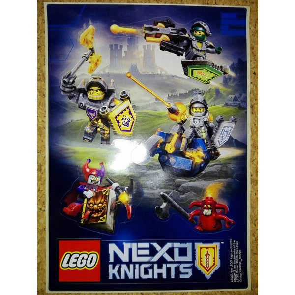 Gear 6149596-6157211 - Sticker Sheet, Nexo Knights, Battle Stickers, Sheet of 5