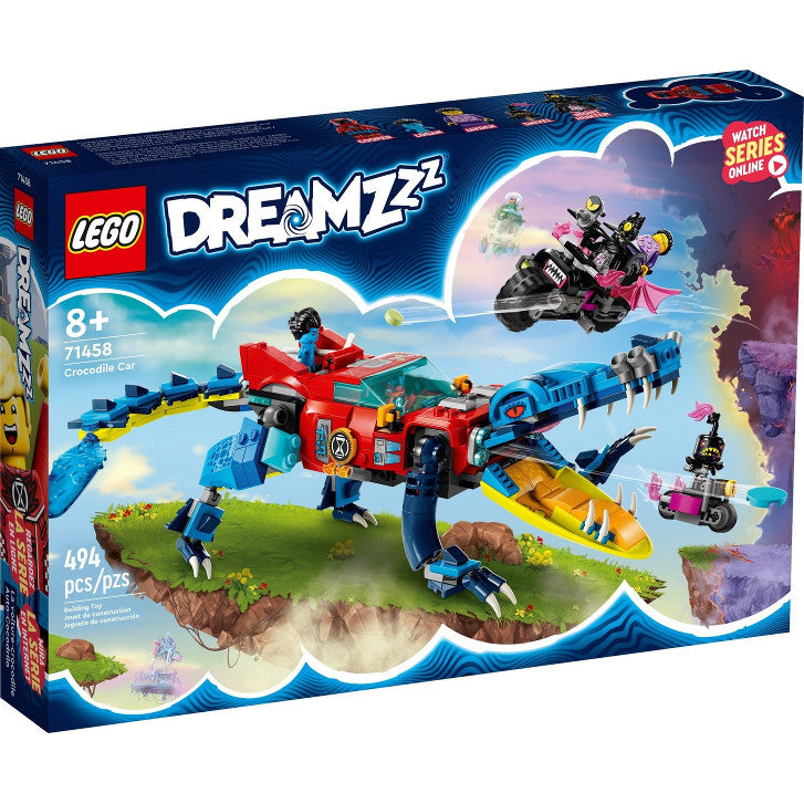 LEGO® DREAMZzz™ Crocodile Car 71458 Building Toy Set for Kids (494 Pieces)