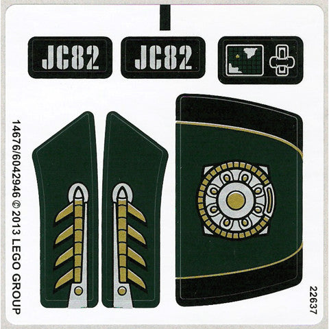 Part 76006stk01 - Sticker Sheet for Set 76006 - (14676/6042946)