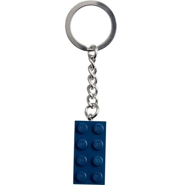 Gear 854237 - 2 x 4 Brick - Dark Blue Key Chain