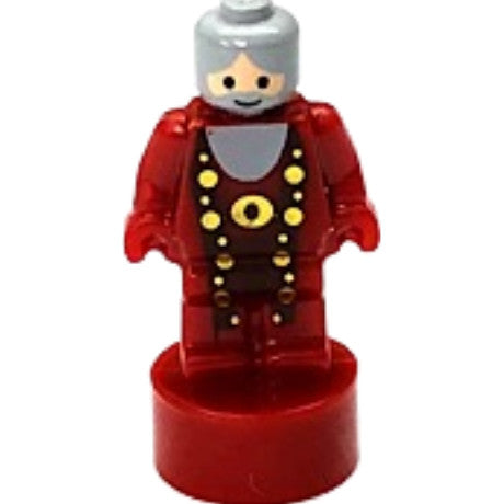 Minifig 90398pb031 - Hufflepuff Student Statuette / Trophy #2, Reddish Brown Face