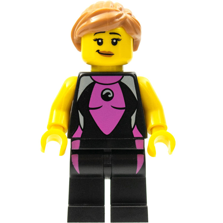 Minifig col053 - Surfer Girl, Series 4 (Minifigure Only without Stand and Accessories)