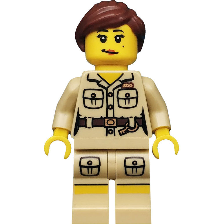 Minifig col071 - Zookeeper, Series 5 (Minifigure Only without Stand and Accessories)