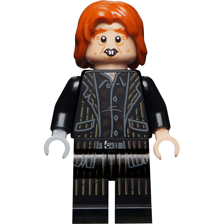 Minifig hp196 - Peter Pettigrew (Wormtail) - Black Suit, Light Bluish Gray Right Hand