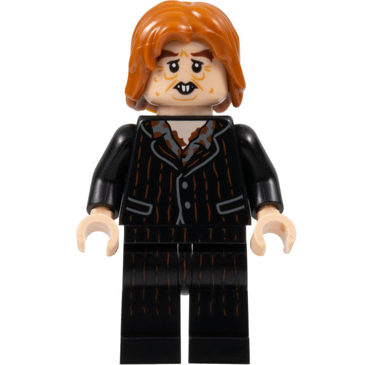 Minifig hp351 - Peter Pettigrew (Wormtail) - Black Suit, Light Nougat Hands