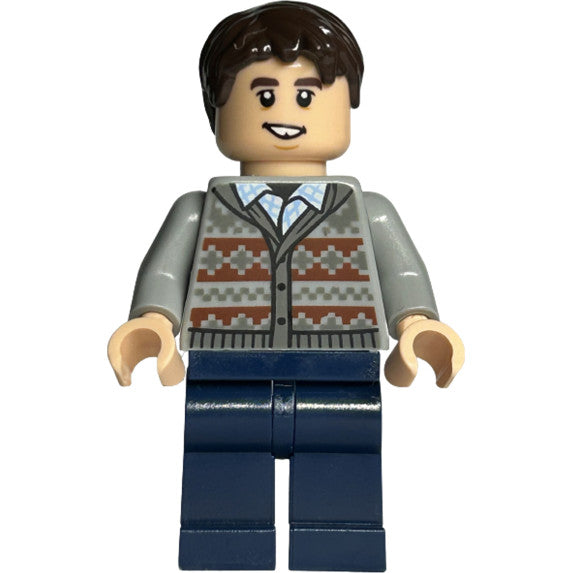 Minifig hp370 - Neville Longbottom - Fair Isle Sweater, Dark Blue Legs