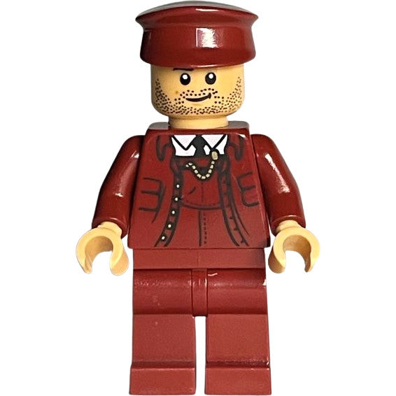 Minifig hp377 - Train Conductor - Medium Tan Head