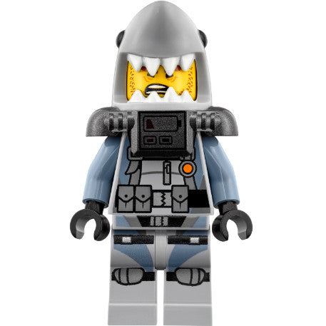 Minifig njo0361 - Shark Army Great White - Scuba Suit, Air Tanks