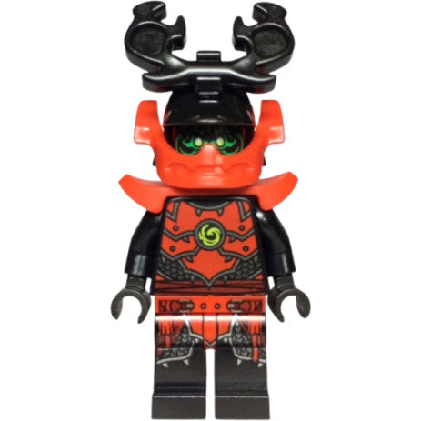 Minifig njo0508 - Stone Army Warrior, Green Face