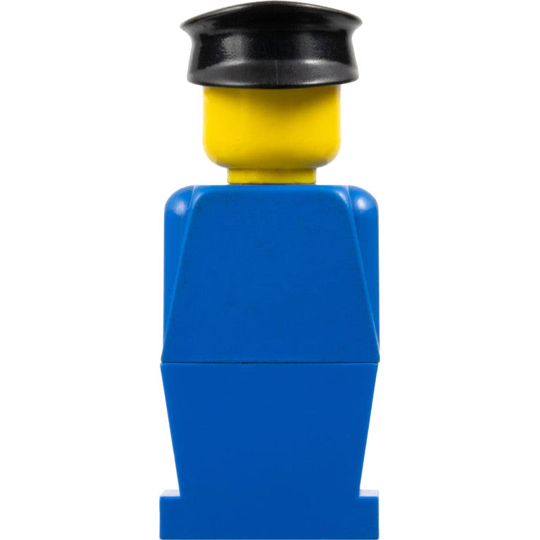 Minifig old035 - Legoland - Blue Torso, Blue Legs, Black Hat