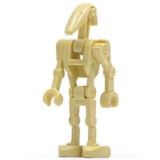 Minifig sw0001c - Battle Droid - Tan, Bent Arm and Straight Arm