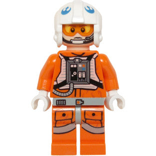 Minifig sw0597 - Snowspeeder Pilot - White Helmet, Headset
