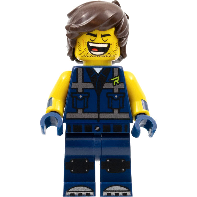 Minifig tlm181 - Rex Dangervest - Eyes Closed / Large Lopsided Grin with Teeth