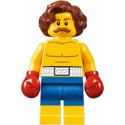 Minifig twn309 - Boxer, Wavy Reddish Brown Hair