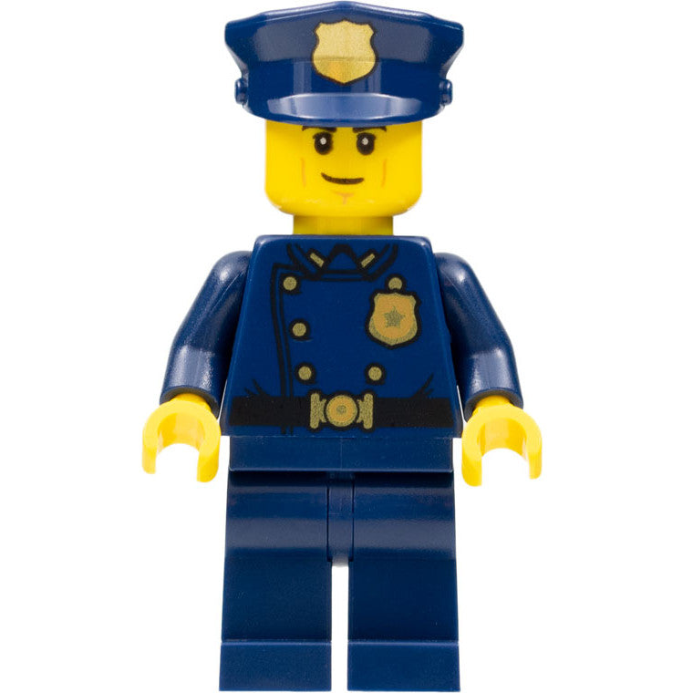 Minifig twn405 - Police Officer, Smirk (1940s Era)