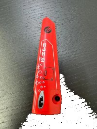 LEGO onderdeel Technic, Panel Fairing # 6 Long Smooth, Side B with Panel, Vent, Bubbles and '8-060' Pattern (Sticker) - Set 8060 64393pb003