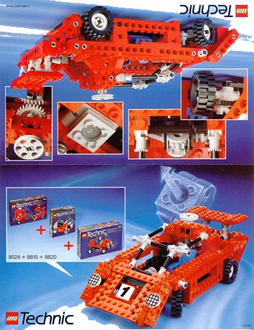 LEGO part Technic Racer Leaflet (8024, 8815, 8820) (120290)