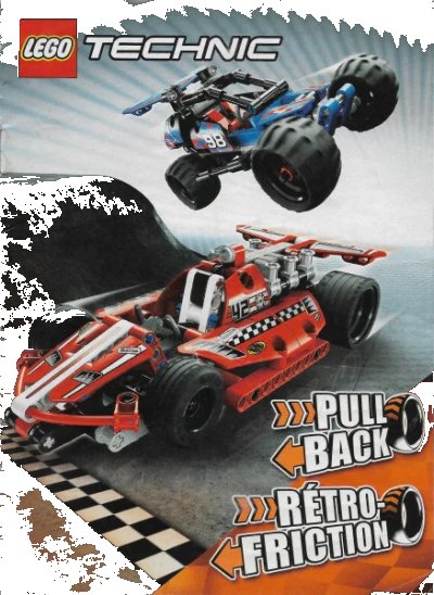 LEGO onderdeel Technic Pull Back Leaflet (6033794 / 6033795) (6033794)
