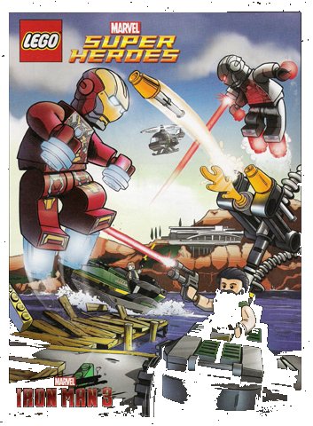 LEGO part Super Heroes Comic Book, Marvel, Iron Man 3 (6046913 / 6046915) (6046913)