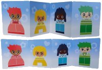 LEGO part Set 10415 - Activity Cards - Leporello Booklet of 4 Cards 6482316