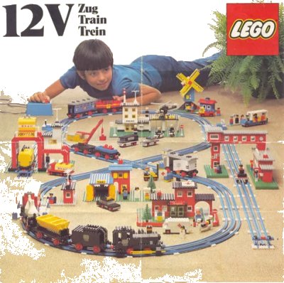 LEGO onderdeel 12V Train Idea Leaflet (98560-l-ty/fr/ho.) (b76train1)