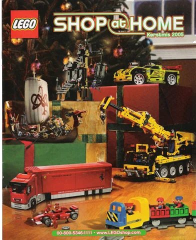 LEGO onderdeel 2005 Shop at Home - Christmas Dutch - Kerstmis (WOR U-2700) (c05sah7nl)