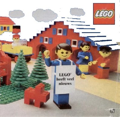 LEGO onderdeel 1977 Medium Dutch Foldout 67 (98762-NL) (c77nl3)
