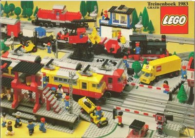 LEGO onderdeel 1983 Medium Train Dutch (93.520-NL) (c83nltr1)