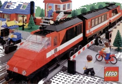 LEGO onderdeel 1986 Medium Train European ((UK/F/B) 153378) (c86eutr3)