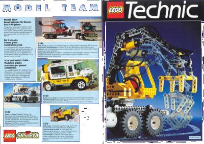 LEGO part 1992 Medium Technic European Foldout (100982/101082 EU-II (D/A/CH/F/I)) (c92eutec2)