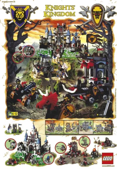 LEGO onderdeel 2000 Mini Knights' Kingdom (4130235/4130201-IN) (m00kk1)