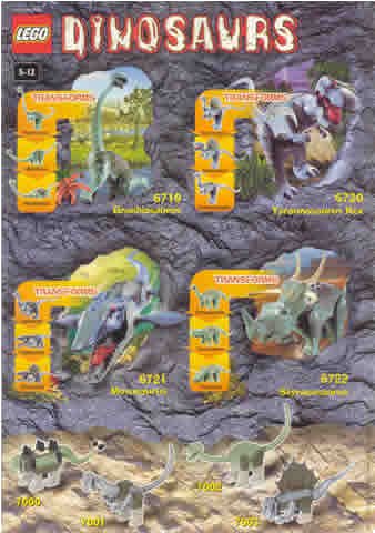 LEGO part 2001 Mini Dinosaurs (4155531/4155532) (m01dino)