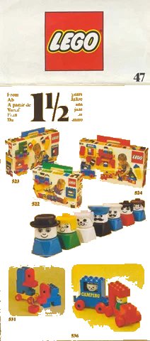 LEGO onderdeel 1977 Mini European 47 (98763-EU) (m77eu)