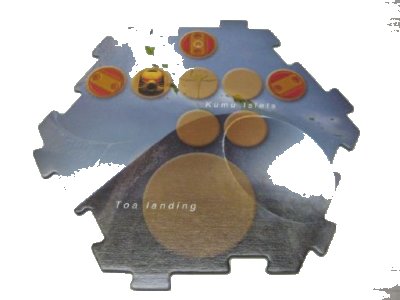 LEGO part BIONICLE Quest for Makuta: Adventure Game - Pieza del Tablero de Juego 01 (00747board01)