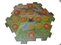 LEGO part BIONICLE Quest for Makuta: Adventure Game - Pezzo Plancia di Gioco 17 00747board17