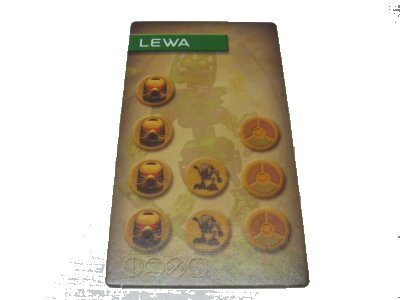 LEGO part BIONICLE Quest for Makuta: Adventure Game - Karte Lewa (00747card03)