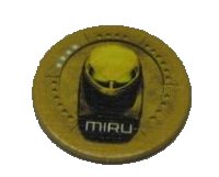 LEGO part BIONICLE Quest for Makuta: Adventure Game - Token, Kanohi Miru 00747token05
