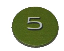 LEGO part BIONICLE Quest for Makuta: Adventure Game - Token, Rahi Gnat value 5 (00747token17)