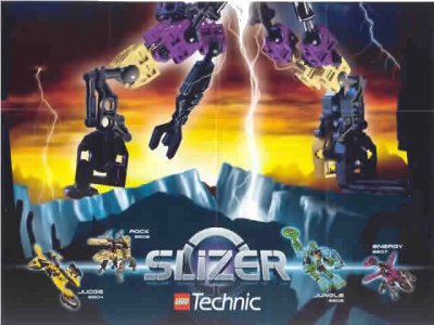 LEGO onderdeel Slizer (Throwbot) Poster 1999 - (Sets 8504, 8505, 8506, 8507) (4124779)