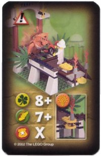LEGO part Orient Expedition Game Card, Hazard - Catwalk 4189423pb01