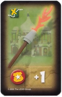 LEGO onderdeel Orient Expedition Game Card, Item - Torch 4189423pb02